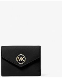 Michael Kors - Carmen Medium Saffiano Leather Tri-fold Envelope Wallet - Lyst