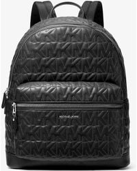 Michael Kors - Mk Hudson Medium Logo Embossed Dome Backpack - Lyst