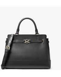 Michael Kors - Reed Large Pebbled Leather Satchel - Lyst