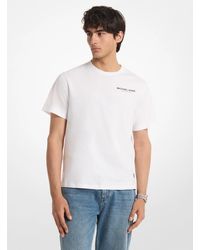 Michael Kors - Mk Graphic Logo Cotton Jersey T-Shirt - Lyst