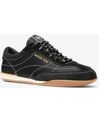 MICHAEL Michael Kors - Mk Nolan Suede And Nylon Trainers - Lyst
