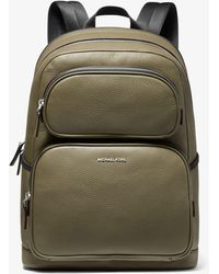 Michael Kors Cooper Pebbled Leather Backpack - Green
