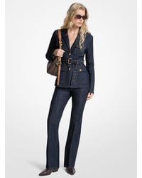 MICHAEL Michael Kors - Mkblazer De Denim Con Cinturón - Lyst