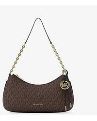 Michael Kors - Nolita Medium Signature Logo Chain Pochette - Lyst