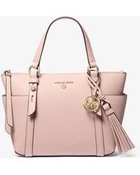 MICHAEL Michael Kors - Mk Sullivan Small Saffiano Leather Top-Zip Tote Bag - Lyst