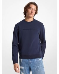 Michael Kors - Mk Logo Embossed Cotton Blend Jumper - Lyst