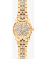 Michael Kors - Petite Lexington Pavé-Tone Watch - Lyst