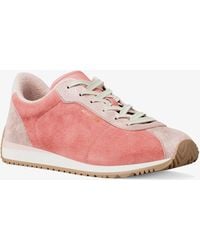 Michael Kors - Michael Kors Rhodes Color-Block Suede Trainer - Lyst