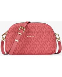 MICHAEL Michael Kors - Mk Jet Set Small Signature Logo Camera Crossbody Bag - Lyst
