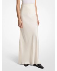 Michael Kors - Bias Cut Crepe Skirt - Lyst