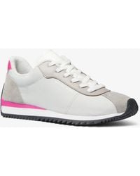 MICHAEL Michael Kors - Mk Rhodes Mixed-Media Trainer - Lyst