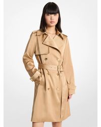 MICHAEL Michael Kors - Mk Satin Trench Coat - Lyst
