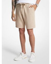 Michael Kors - French Terry Cotton Blend Shorts - Lyst