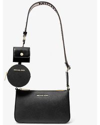 Michael Kors - Jet Set Saffiano Leather Crossbody Bag With Case For Apple Airpods Pro - Lyst