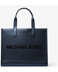 Michael Kors - Cooper Logo Embossed Pebbled Leather Tote Bag - Lyst
