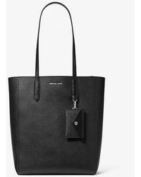 Michael Kors - Vincent Large Saffiano Leather Tote Bag With Card Case - Lyst