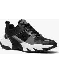 Michael Kors - Mk Chase Mixed-Media Trainer - Lyst