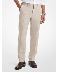 Michael Kors - Mk Linen Drawstring Trousers - Lyst