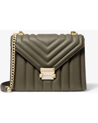 michael michael kors whitney large quilted leather convertible shoulder bag