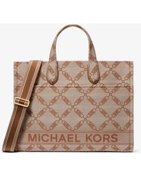 Michael Kors - Shopper Gigi Large Aus Jacquard Mit Empire-Logomuster - Lyst
