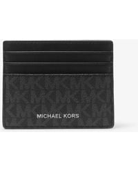 Michael Kors - Mk Greyson Logo Tall Card Case - Lyst