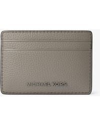 MICHAEL Michael Kors - Mk Jet Set Pebbled Leather Card Case - Lyst