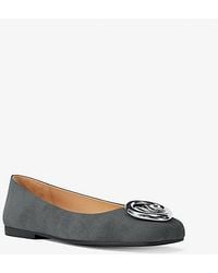Michael Kors - Mk Milan Suede Ballet Flat - Lyst
