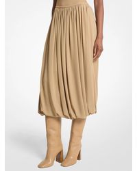 Michael Kors - Michael Kors Tissue Wool Crepe Bubble Skirt - Lyst