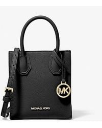 Michael Kors - Mercer Extra-Small Pebbled Leather Crossbody Bag - Lyst