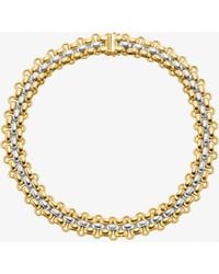 Michael Kors - Two-Tone 3-Link Necklace - Lyst