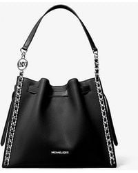 Michael Kors - Mina Large Chain Shoulder Bag - Lyst