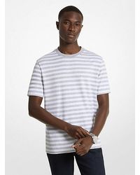 Michael Kors - Striped Pima Cotton T-shirt - Lyst