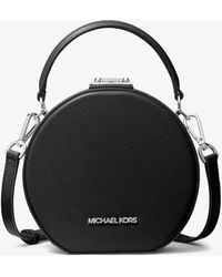 Michael Kors Serena Small Pebbled Leather Crossbody Bag in Powder ...
