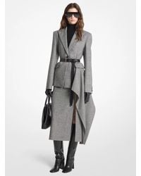 Michael Kors - Michael Kors Glen Plaid Wool Cashmere Flannel Blazer - Lyst