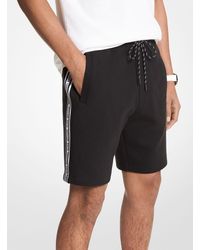 Michael Kors Logo Tape Cotton Blend Shorts - Black