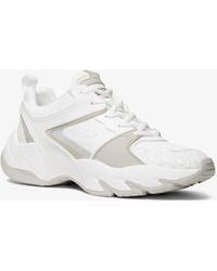 Michael Kors - Mk Chase Mixed-Media Trainer - Lyst