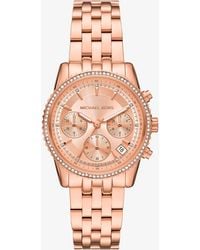 Michael Kors - Mini Bryant Chronograph Stainless Steel Watch - Lyst