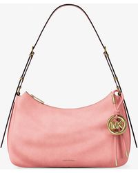 MICHAEL Michael Kors - Mk Nolita Medium Nubuck Convertible Shoulder Bag - Lyst