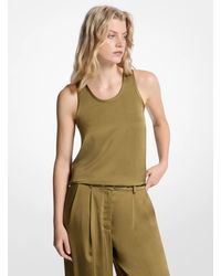 MICHAEL Michael Kors - Mk Satin Racerback Vest - Lyst