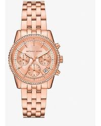 Michael Kors - Mini Bryant Chronograph Stainless Steel Watch - Lyst