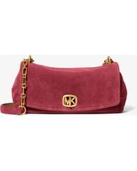 MICHAEL Michael Kors - Bryant Small Suede Convertible Shoulder Bag - Lyst