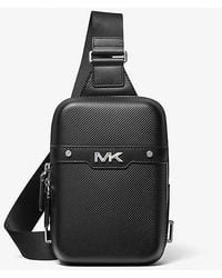 Michael Kors - Varick Medium Textured Leather Sling Pack - Lyst