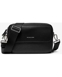 Michael Kors - Mk Hudson Pebbled Leather Crossbody Bag - Lyst