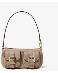 Michael Kors - Zoe Small Suede Convertible Pochette - Lyst