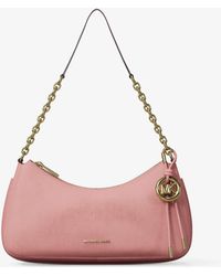 MICHAEL Michael Kors - Michael Kors Nolita Medium Nubuck Chain Pochette - Lyst