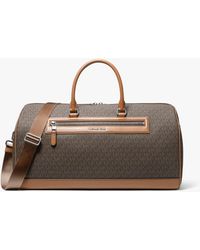 Michael Kors - Mk Jet Set Signature Logo Weekender Bag - Lyst