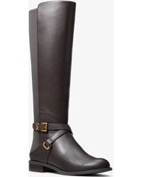 MICHAEL Michael Kors - Michael Kors Rachel Smooth And Scuba Boot - Lyst