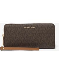 MICHAEL Michael Kors - Mk Large Logo Continental Wallet - Lyst