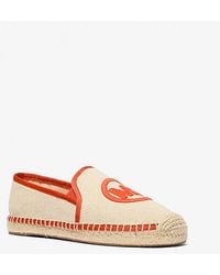Michael Kors - Hastings Two-Tone Cotton Blend Canvas Espadrille - Lyst