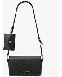 Michael Kors - Vincent Small Saffiano Leather Crossbody Bag With Signature Logo Card Case - Lyst